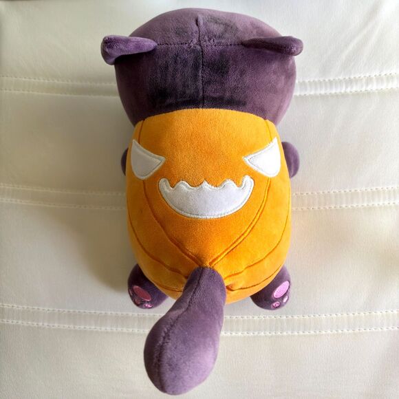 2021Bat Face Cat 11" Halloween Pumpkin Cat Plush  Plush Animal - Picture 3 of 8